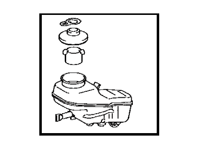 Toyota 47220-02270 Reservoir Sub-Assy,  Brake Master Cylinder