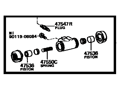 Toyota 47550-30120 Wheel Cylinder