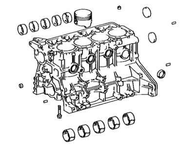 Toyota 11401-79086 Block Sub-Assy,  Cylinder