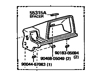 Toyota 55404-28010-02 Cluster