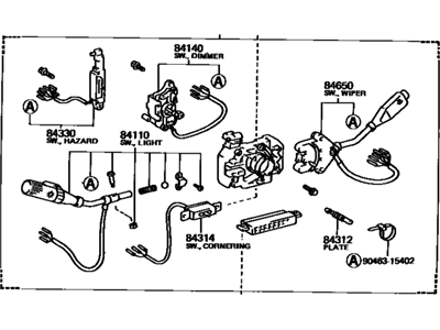 Toyota Pickup Turn Signal Switch - 84310-35230