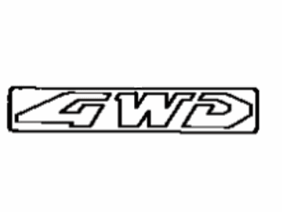 Toyota 75381-95D00 Nameplate