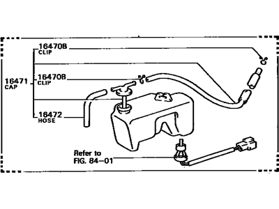 Toyota Van Coolant Reservoir - 16470-73011