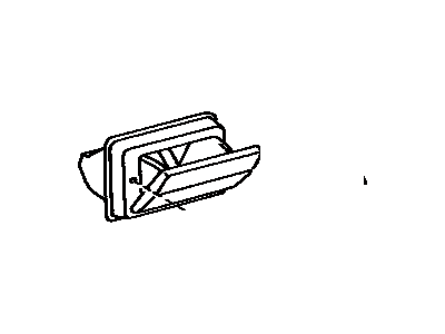 Toyota 74130-16020-23 Receptacle Assembly, Rear Ash