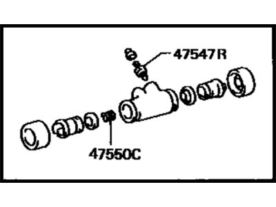 Toyota Tercel Wheel Cylinder - 47570-20030