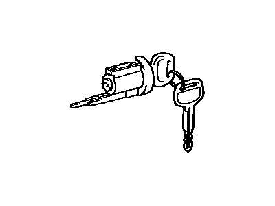 Toyota 69057-16140 Cylinder & Key Set,  Ignition Switch Lock