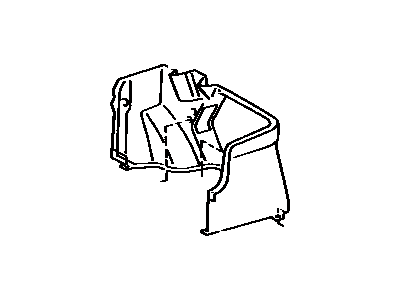 Toyota 64721-16030-20 Trunk Side Trim