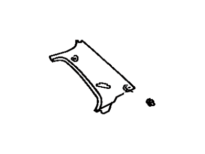 Toyota 62472-16260-W4 Upper Quarter Trim