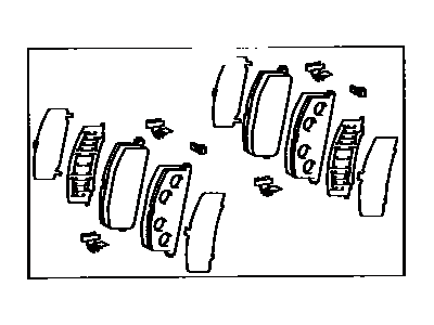 Toyota 4Runner Brake Pad Set - 04465-YZZA8