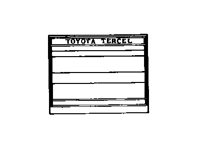 Toyota 42661-16330 Tire Info Label