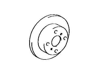 Toyota 43512-16070 Disc,  Front