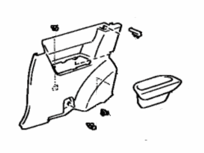 Toyota 62510-16570-W4 Lower Quarter Trim