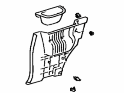 Toyota 62520-16530-W4 Lower Quarter Trim