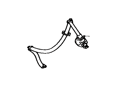 Toyota Tercel Seat Belt - 73370-16252-J0