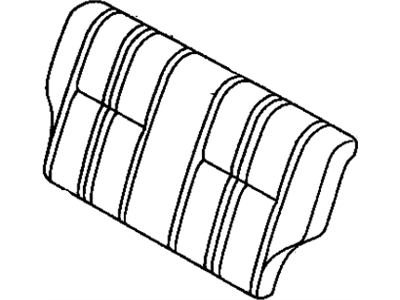 Toyota 71077-1G250-03 Cover,  Rear Seat Back (For Bench Type)
