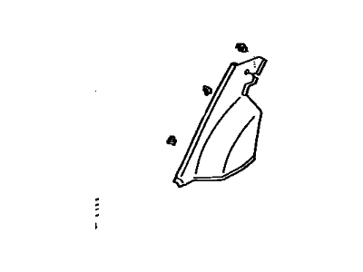Toyota 62551-16050-W4 Lower Quarter Trim