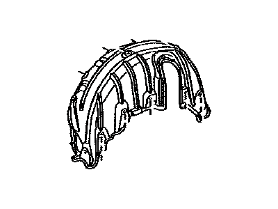 Toyota 65637-33030 Liner, Rear Wheel House, Passenger Side