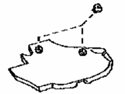 Toyota 55215-47050 Pad,  Dash Panel Insulator,  NO.3