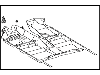 Toyota 58510-47220-B1 Carpet Assembly, Floor, Front