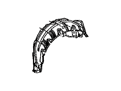 Toyota 65638-48020 Liner,  Rear Wheel House,  LH
