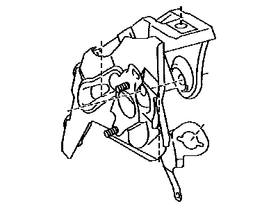 Toyota 55106-75021 Support Sub-Assembly, Brake Pedal