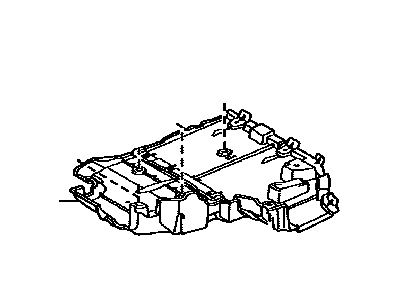 Toyota 58308-47020 Cover Sub-Assy,  Rear Floor Step Under
