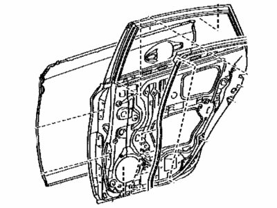 Toyota 67004-47090 Panel Sub-Assembly, Rear Door, Driver Side