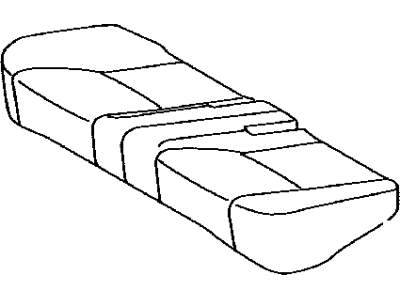 Toyota 71075-47130-B2 Cover, Rear Seat Cushion (For Bench Type)