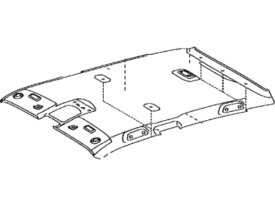63310-47090-B0 Toyota Headlining Assembly, Roof Illustration 1 of 1