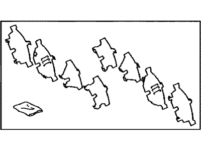 Toyota 04946-12130 Brake Pads Shim