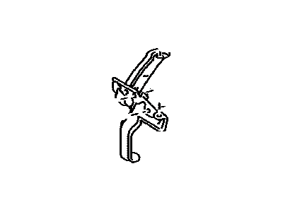 Toyota 86215-47020 Bracket, Radio Receiver, Driver Side