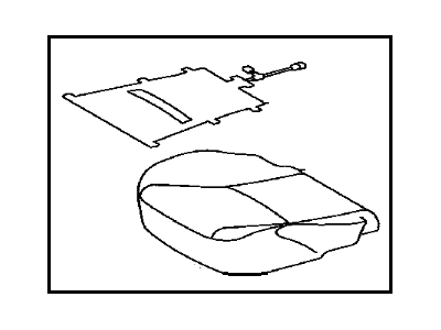 Toyota 71071-47230-B0 Cover, Front Seat Cushion, Passenger Side(For Separate Type)