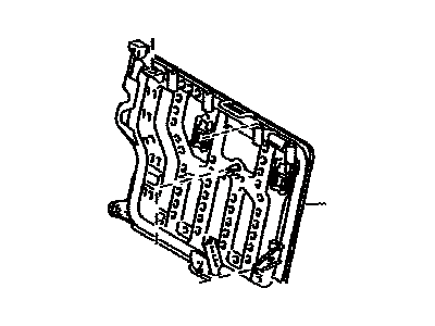 Toyota 71017-47140 Frame Sub-Assembly, Rear Seat Back, Passenger Side