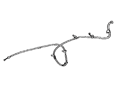 Toyota 46420-62010 Cable Assembly, Parking Brake