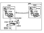 Toyota RAV4 Brake Master Cylinder - 47201-42190 Master Cylinder