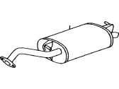 Toyota Matrix Exhaust Pipe - 17430-0D370 Muffler & Pipe