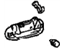 Toyota 69240-AC010-A1 Handle, Outside, White, Driver Side