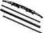 Toyota 85212-07010 Blade, Front Wiper, Passenger Side
