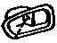 Toyota 69277-17020-02 Bezel, Front Door Inside Handle, Passenger Side