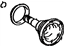 Toyota 41309-06010 Shaft Sub-Assembly, Differential Side Gear, Driver Side