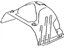 Toyota 17167-22050 Heat Shield, Upper