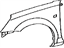 Toyota 53802-17100 Fender, Front Driver Side