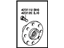 Toyota 42301-17040 Hub, Rear