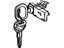 Toyota 69056-21040 Lock Cylinder, Front