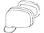 Toyota 87940-17340-A0 Mirror Assembly, White, Driver Side