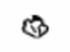 Toyota 86255-78010-B1 Microphone Case, Gray