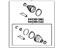 Toyota 04429-0T010 Boot Kit, Rear