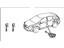 Toyota 69005-0T010 Cylinder Set, Lock