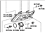 Toyota 81110-0T010 Headlamp Assembly, Passenger Side