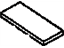 Toyota 63119-35010 Rear Header Pad, Front